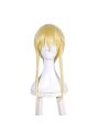 45cm Kakegurui Saotome Meari Synthetic Yellow Cosplay Wigs