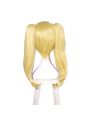 45cm Kakegurui Saotome Meari Synthetic Yellow Cosplay Wigs