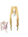  KILL LA KILL Nui Wallpaper Long Culry Blonde Synthetic  Cosplay Wigs 
