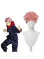 Anime Jujutsu Kaisen Yuji Itadori Pink mixed Black Men Cosplay Wigs