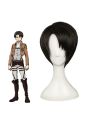 Attack on Titan Levi Short Black Cosplay Wigs