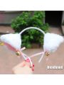 White cat ear hoop
