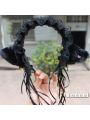 Lace black headband