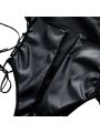 Black Bodysuit Tights Sexy Lingerie Cosplay Costume 