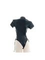 Black Bodysuit Tights Sexy Lingerie Cosplay Costume 