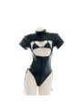Black Bodysuit Tights Sexy Lingerie Cosplay Costume 