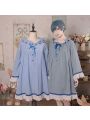 Black Butler Ciel Phantomhive Blue Retro nightdress Cosplay Costume