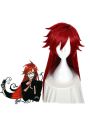 Black Butler Death Scythe Grell Sutcliff  Red Long Cosplay Wig