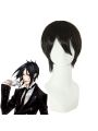 Black Butler Sebastian Michaelis Short Black Cosplay Wig 