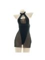 Black High Fork Translucent Sexy Lingerie Cosplay Costume