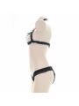 Black Lace Sexy Hollow Bikini Cosplay Costume