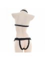 Black Lace Sexy Hollow Bikini Cosplay Costume