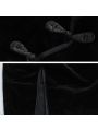 Black Velvet Cheongsam Dress Cosplay Costume 