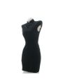 Black Velvet Cheongsam Dress Cosplay Costume 