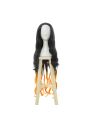 Blade of Demon  Kimetsu no Yaiba Nezuko Kamado Black Brown Long Wave Cosplay Wigs