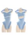 Blue Plush Shark One Piece Sweatshirt Cosplay Costume