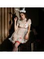 Bunny Girl Cute Lace Lingerie Nurse Uniform Sexy Pajamas Cosplay Costume