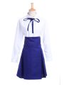 Fate Stay Night Casual Saber Uniform Dress Cosplay Costume New Fancy Dress