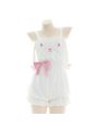 Crossover Backless Plush Rabbit Bodysuit Cosplay Costume