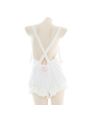 Crossover Backless Plush Rabbit Bodysuit Cosplay Costume