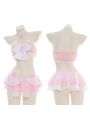 Sexy Backless Red Plush Cheongsam Cosplay Costume