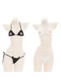 Cute Girly Embroidery Sexy Bikini 2 Colors Cosplay Costume 