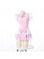 Cute Maid Pink Lingerie Cosplay Costume