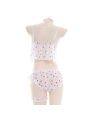 Cute Strawberry Translucent Pajamas Cosplay Costume