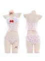Cute Strawberry Translucent Pajamas Cosplay Costume