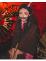 Demon Slayer  Kimetsu no Yaiba Nezuko Kamado kimono Cosplay Costume 