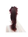 Demon Slayer  Tanjirou Kamado Female Red Black  Long Cosplay Wigs