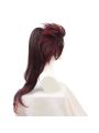 Demon Slayer  Tanjirou Kamado Female Red Black  Long Cosplay Wigs