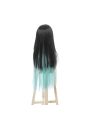 Demon Slayer Tokitou Muichirou Long Straight Green Mixed Black  Cosplay Wigs