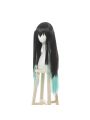 Demon Slayer Tokitou Muichirou Long Straight Green Mixed Black  Cosplay Wigs