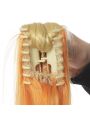 Demon Slayer Zenitsu Agatsuma Female Blonde Long Ponytail Cosplay Wigs