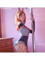 Denim Uniform Bunny Girl Cosplay Costume