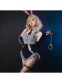 Denim Uniform Bunny Girl Cosplay Costume