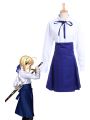 Fate Stay Night Casual Saber Uniform Dress Cosplay Costume New Fancy Dress