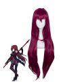 Fate/Grand Order Lancer Scáthach Long Purple Red Cosplay Party Woman Wigs