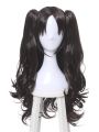 Fate Grand Order Tohsaka Rin Black Brown Long Curly Game Cosplay Wigs