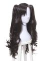 Fate Grand Order Tohsaka Rin Black Brown Long Curly Game Cosplay Wigs 