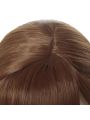 Film Anna Long Curly Brown Cosplay Wigs 