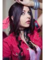 Game Final Fantasy VII Aerith Gainsborough Cosplay Wigs Brown Long Curly Cosplay Wig