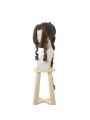 Game Final Fantasy VII Aerith Gainsborough Cosplay Wigs Brown Long Curly Cosplay Wig