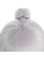 Game Genshin Impact Ayaka Gray Mixed Blue Long Ponytail Cosplay Wigs
