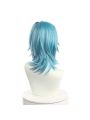 Game Genshin Impact Eula Blue Mixed White Cosplay Wigs