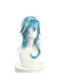 Game Genshin Impact Eula Blue Mixed White Cosplay Wigs