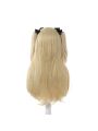 Game Genshin Impact Fischl Blonde Ponytail Cosplay Wigs