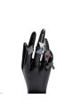 Game Genshin Impact Hu Tao 7 Rings Cosplay Props