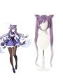 Game Genshin Impact Keqing Mixed Purple Ponytail Cosplay Wigs